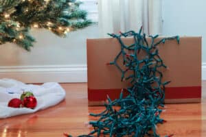 Storing and organising Christmas decorations